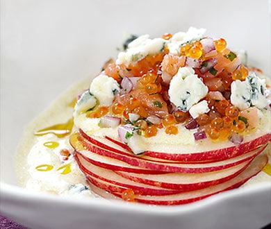tartare saumon roquefort