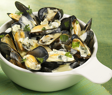 moules au roquefort